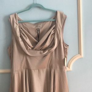 Champagne color Satin Lindy Bop Dress